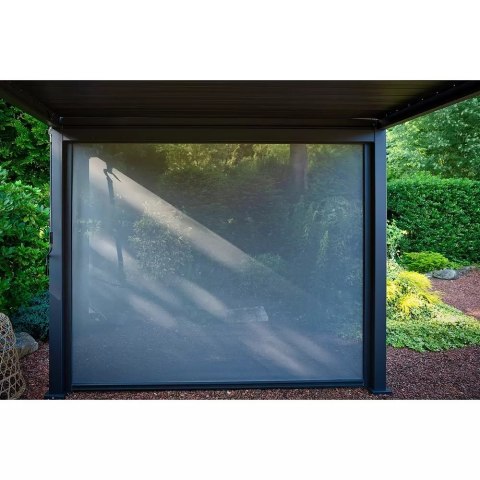 Roleta przeciwsłoneczna opuszczana 3,6M - Pergola tarasowa MIRADOR Deluxe i Premium 111 - Antracyt