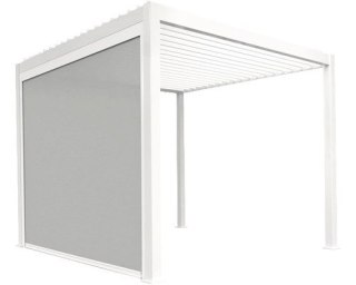 Roleta przeciwsłoneczna opuszczana 3M - Pergola tarasowa MIRADOR Delux i Premium 111 - Biała