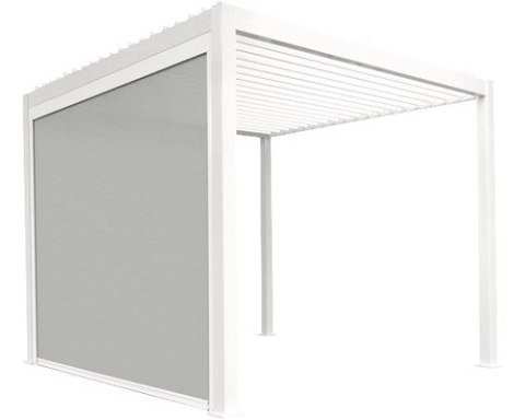 Roleta przeciwsłoneczna opuszczana 3M - Pergola tarasowa MIRADOR Delux i Premium 111 - Biała