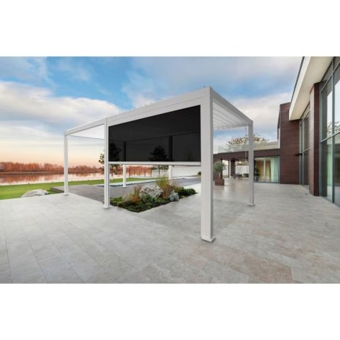Roleta przeciwsłoneczna opuszczana 3M - Pergola tarasowa MIRADOR Delux i Premium 111 - Biała