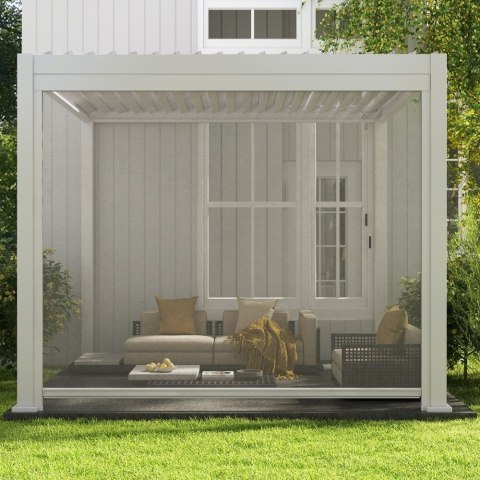 Roleta przeciwsłoneczna opuszczana 3M - Pergola tarasowa MIRADOR Delux i Premium 111 - Szara