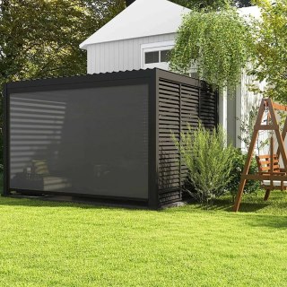 Roleta przeciwsłoneczna opuszczana 4M - Pergola tarasowa MIRADOR Deluxe i Premium 111 - Antracyt