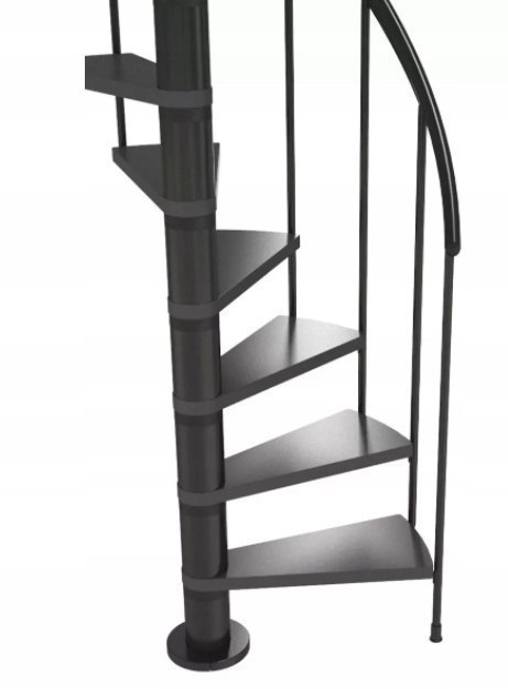 Schody Spiralne Calgary Antracyt Kręcone 120 cm
