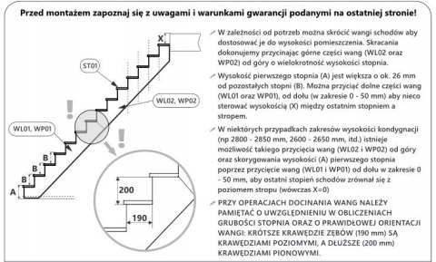 Schody Zębinowe Dębowe Proste z Barierką Drewnianą