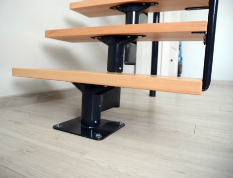 Schody modułowe proste BOSTON Antracyt / Buk 74 cm WARIANTY