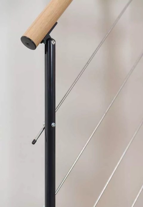 Schody modułowe proste BOSTON Czarne / Buk 74 cm WARIANTY