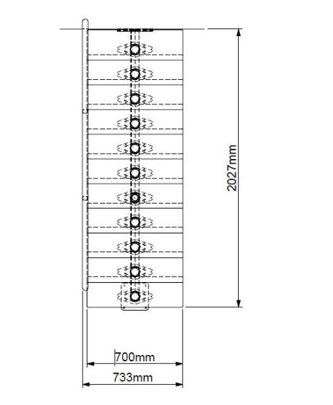 Schody modułowe proste BOSTON Srebrnoszare / Buk 74 cm WARIANTY