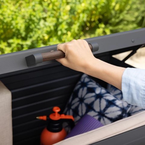 Skrzynia Ogrodowa Aluminiowa Mirador Premium H 662 L Antracyt Trwała i Wodoodporna