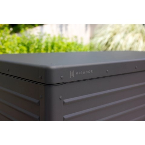 Skrzynia Ogrodowa Aluminiowa Mirador Premium H 662 L Antracyt Trwała i Wodoodporna