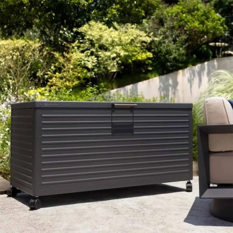 Skrzynia Ogrodowa Aluminiowa Mirador Premium H 776 L Antracyt Trwała i Wodoodporna