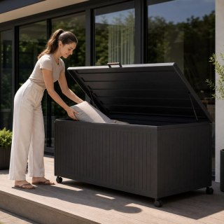Skrzynia Ogrodowa Aluminiowa Mirador Premium V 1099 L Antracyt Trwała i Wodoodporna