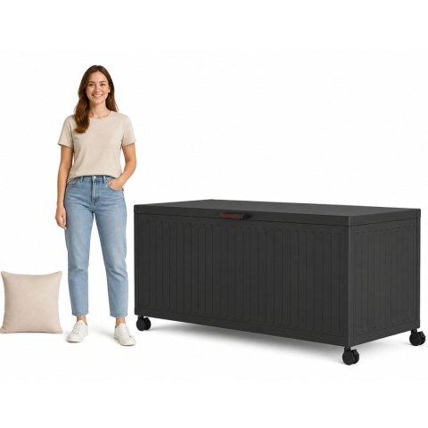 Skrzynia Ogrodowa Aluminiowa Mirador Premium V 829 L Antracyt Trwała i Wodoodporna