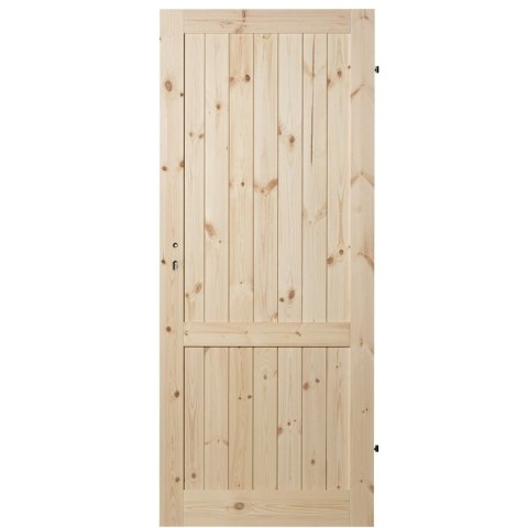 Drzwi Drewnianie Duo Loft Classic Sęczne Pełne Skrzydło 70 Prawe Outlet