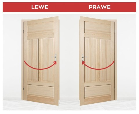 Drzwi Drewnianie Duo Loft Classic Sęczne Pełne Skrzydło 80 Lewe Outlet