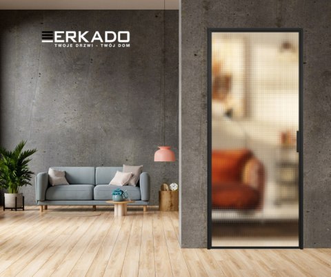 Drzwi Erkado Loft Steel BASIC 1 w ramie 1100x2080 Różne Szklenia Różne kolory lub NA WYMIAR