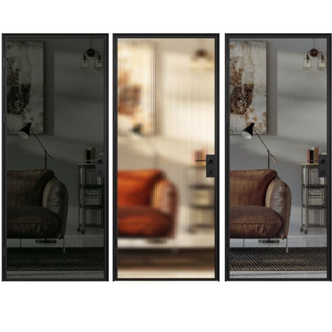Drzwi Erkado Loft Steel BASIC 1 w ramie 800x2080 Różne Szklenia Różne kolory lub NA WYMIAR