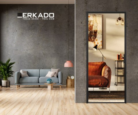 Drzwi Erkado Loft Steel BASIC 1 w ramie 900x2080 Różne Szklenia Różne kolory lub NA WYMIAR