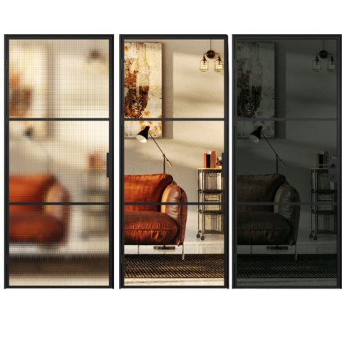 Drzwi Erkado Loft Steel BASIC 2 w ramie 1100x2080 Szpros Różne Szklenia Różne Kolory lub NA WYMIAR