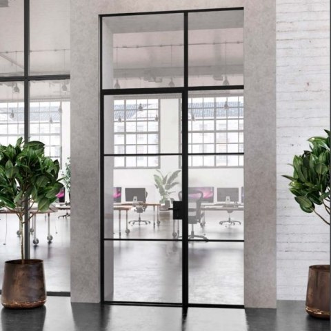 Drzwi Erkado Loft Steel BASIC 2 w ramie 1100x2080 Szpros Różne Szklenia Różne Kolory lub NA WYMIAR