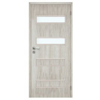 Drzwi Łazienkowe Milano Dąb Szary 80cm Prawe OD RĘKI Outlet