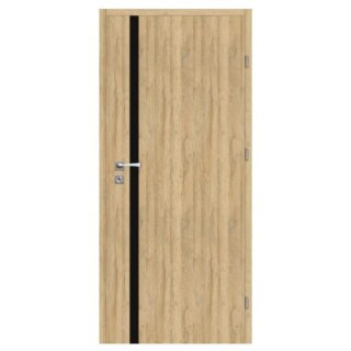 Drzwi Moderno Dąb Bawaria 80cm Prawe Lacobel Przylgowe OUTLET