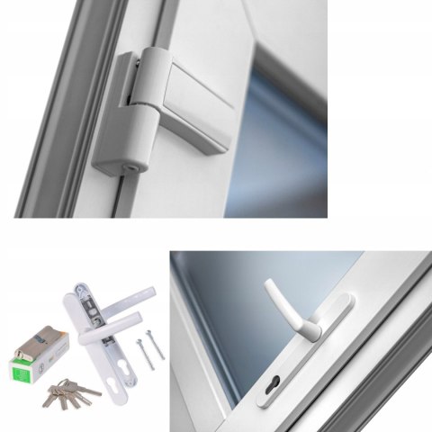 Drzwi PCV Zewnętrzne Białe 110 x 210