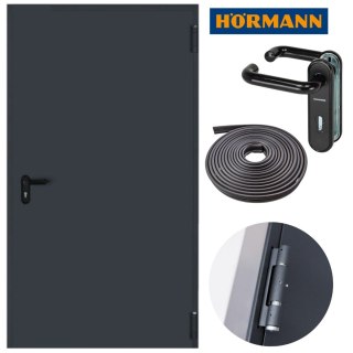 Drzwi Przeciwpożarowe 100cm EI30 Stalowe Hörmann Antracyt RAL7016 1000x2000