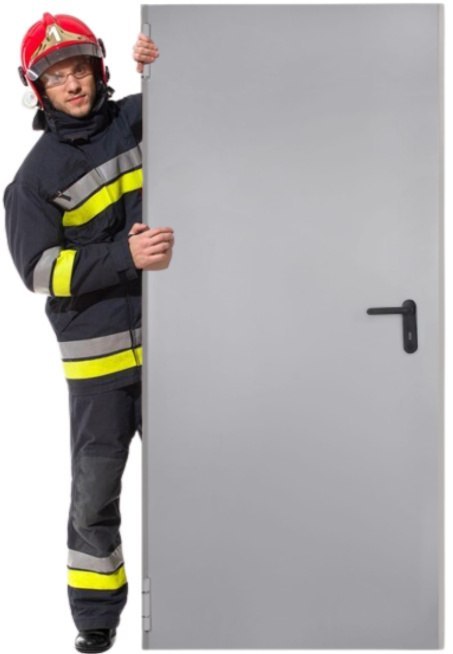 Drzwi Przeciwpożarowe EI60 90cm RAL 7035 Szare Padilla