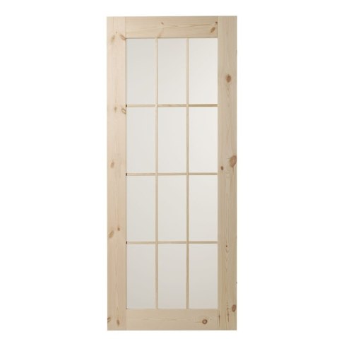 Drzwi Przesuwne Drewniane Sosna Lamino Glass z systemem przesuwnym LOFT Opcja
