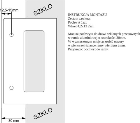 Drzwi Przesuwne Szklane ŁUK 1 Lustro Baldur Aluminium System Szyna Różne wymiary