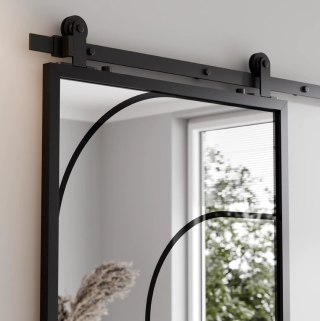 Drzwi Przesuwne Szklane ŁUK 3 Lustro Baldur Aluminium System Loft Różne wymiary