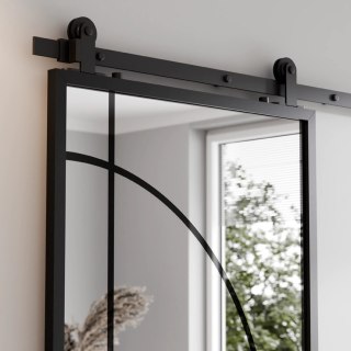 Drzwi Przesuwne Szklane ŁUK 4 Lustro Baldur Aluminium System Loft Różne wymiary