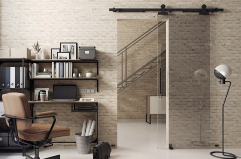 Drzwi Przesuwne Szklane Loft Glass System Komplet