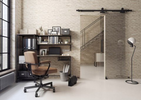 Drzwi Przesuwne Szklane Loft Glass System Komplet