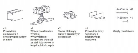 Drzwi Przesuwne Tablica Kredowa Sosna Sęczna 86