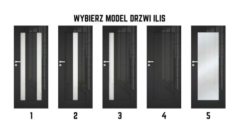 Drzwi Ramowe Ilis Połyskowe i Matowe Wewnętrzne DRE Modele Kolory