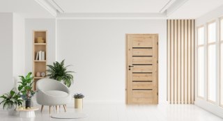Drzwi Suerte Dąb Artisan Czarna Szyba Ramowe | NA MAGAZYNIE z ościeżnicą opcja Economy+