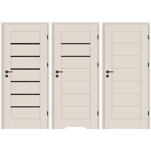 Drzwi Suerte Ramowe Kaszmir Czarna Szyba | NA MAGAZYNIE z ościeżnicą opcja Economy+