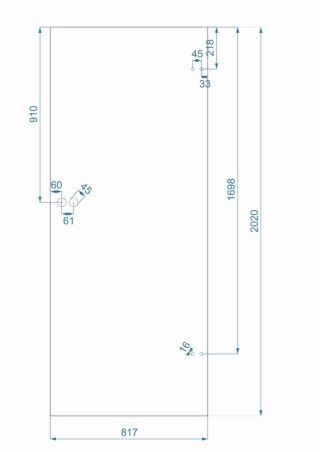 Drzwi Szklane Tafla Loft Glass 12 Pól 80cm Szło Przeźroczyste / Mleczne