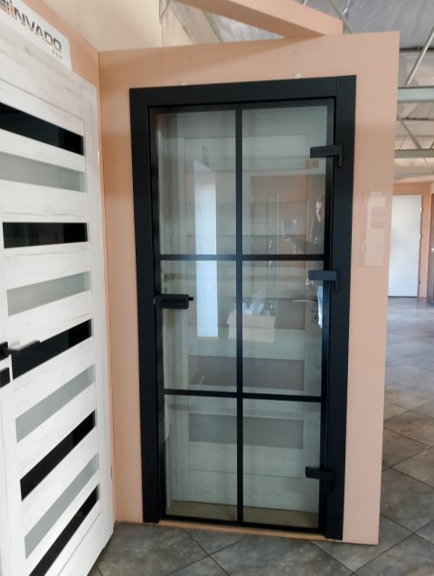 Drzwi Szklane Tafla Loft Glass 6 Pól 80cm Szło Przeźroczyste / Mleczne