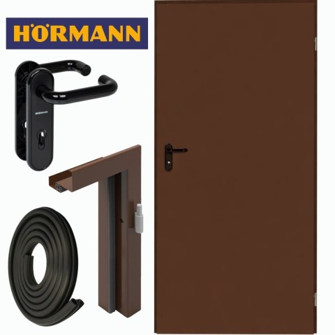 Drzwi Techniczne Brązowe Hormann ZK ISO 80cm 800 x 2000