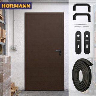 Drzwi Techniczne Brązowe Hormann ZK ISO 80cm 800 x 2000