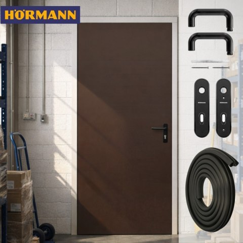 Drzwi Techniczne Brązowe Hormann ZK ISO 90cm 900 x 2000