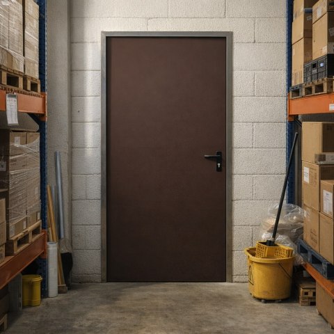 Drzwi Techniczne Brązowe Hormann ZK ISO 90cm 900 x 2000