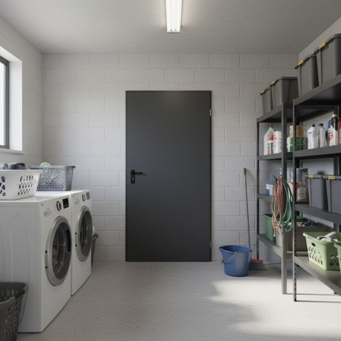 Drzwi Techniczne Hormann ZK ISO Antracyt 80cm 800 x 2000