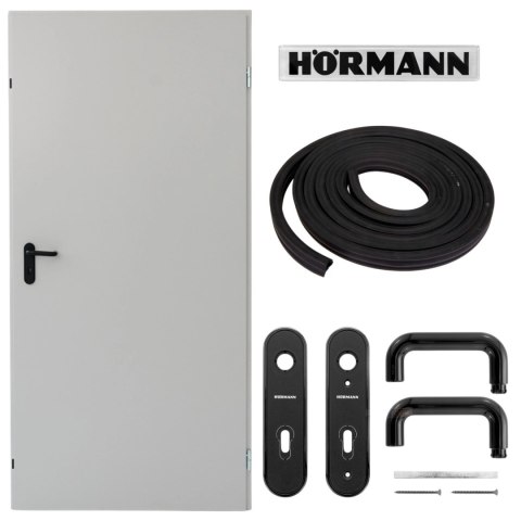Drzwi Techniczne Szare Hormann ZK ISO 100cm 1000 x 2000 RAL7035