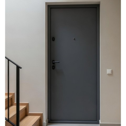 Drzwi Wejściowe GERDA SIMPLY RC2 do mieszkań Antracyt Pełne 60mm SZYBKA REALIZACJA