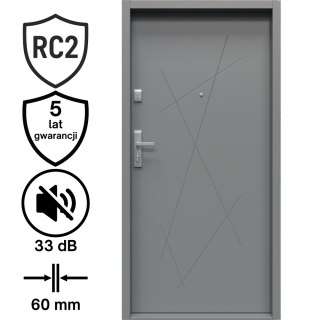 Drzwi Wejściowe GERDA Toronto Stalowe do mieszkań RC2 Różne Kolory do wyboru G1s