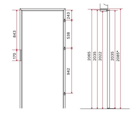 Drzwi Wejściowe do Mieszkań 32 dB Komplet Salida Intarsje Różne Kolory Komplet