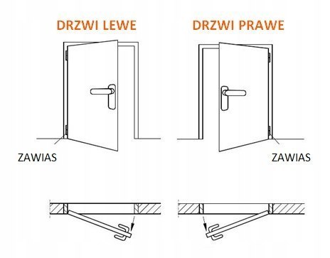 Drzwi Wewnętrze Bello Voster Kolory Ramowe